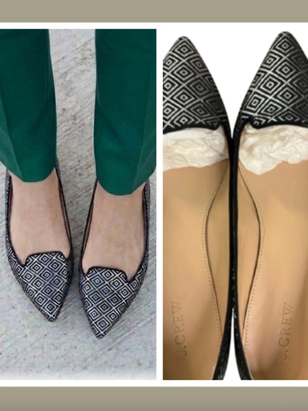 NWT J. Crew Collection Harper Flat Flats 9.5